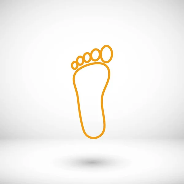 Foot vector icon — Stock Vector