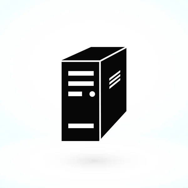 Pictogram van de server van de computer — Stockvector