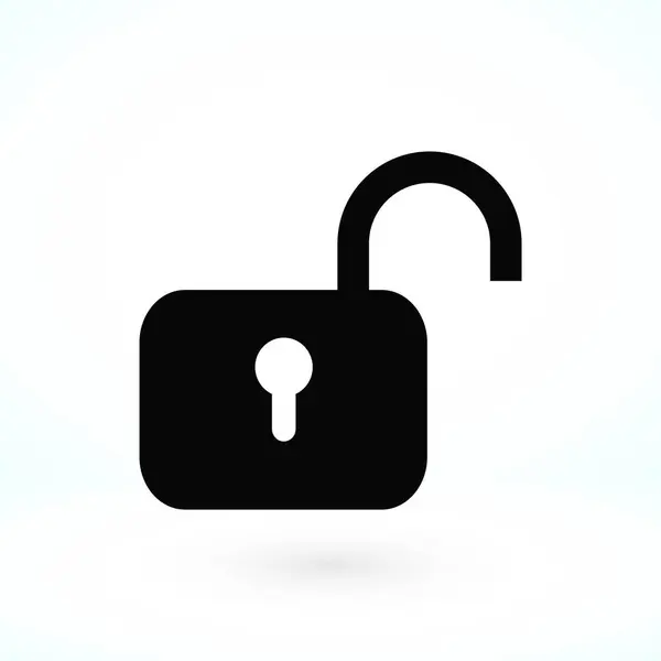 Padlock icon vector — Stock Vector