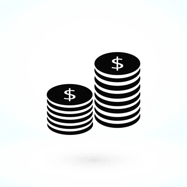 Icono plano de dinero — Vector de stock