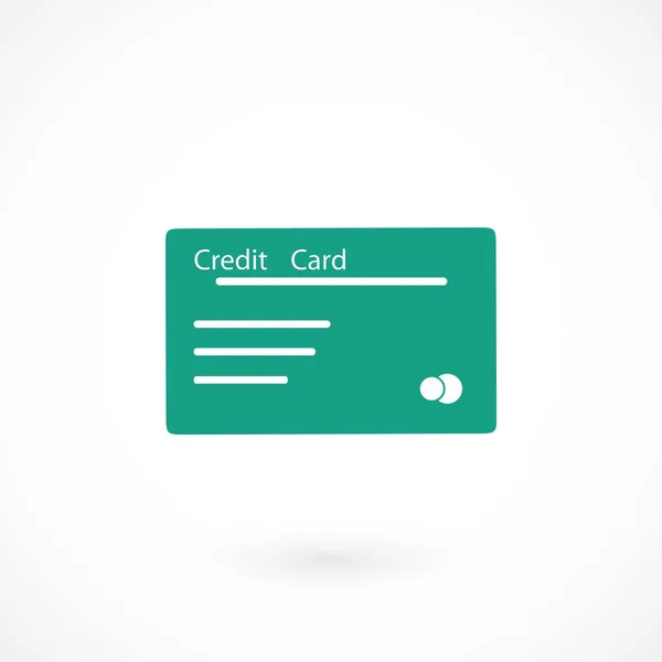 Icona vettoriale carta di credito — Vettoriale Stock