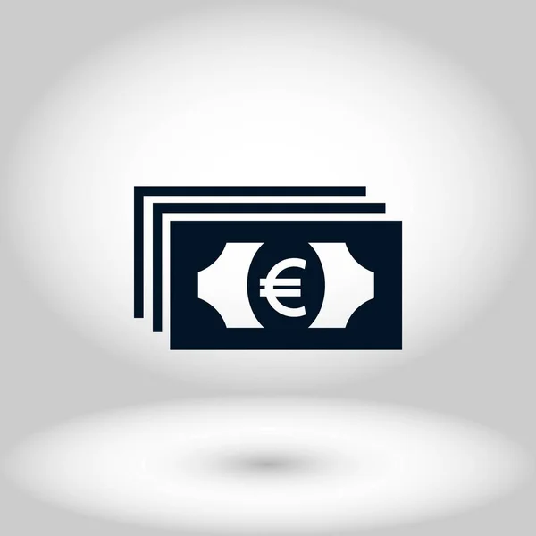 Icono del vector euro — Vector de stock