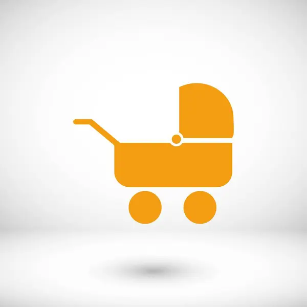 Icon-Vektor für Kinderwagen — Stockvektor