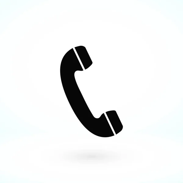 Telephone receiver vector icon — Stock Vector