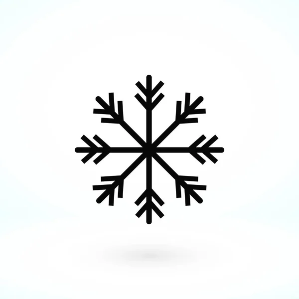 Fiocco di neve icona vettoriale — Vettoriale Stock