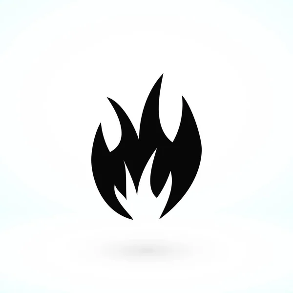 Icono de fuego vector — Vector de stock