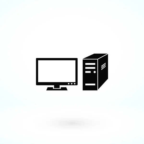 Computer  vector icon — Stock Vector