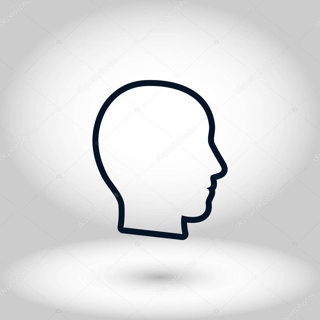 head vector icon