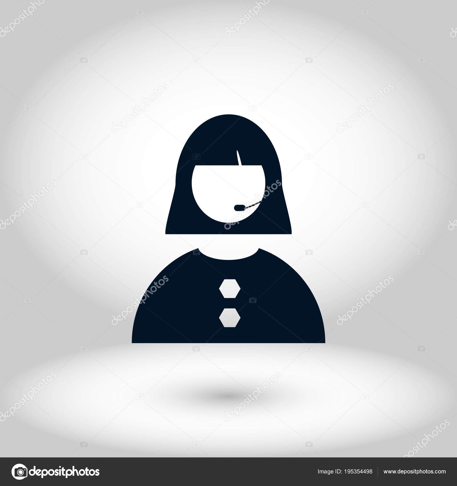 女性の顔のアイコン ストックベクター C Bestvector