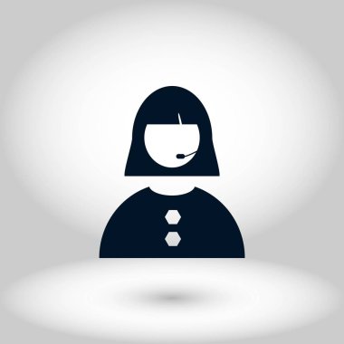 Kadının yüz simgesi