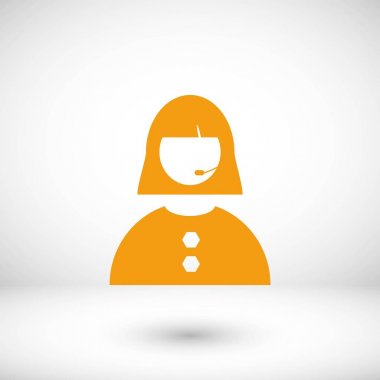 Kadının yüz simgesi