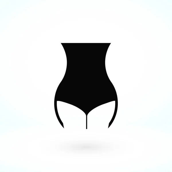 Taille de la femme icône vecteur — Image vectorielle