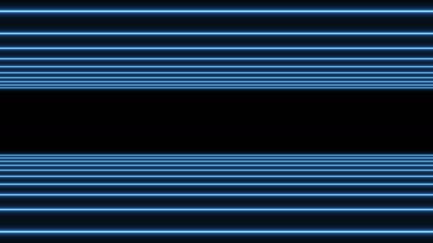 VJ modré světlo události koncert taneční hudební videa fáze strana abstraktní led neon tunelu pozadí smyčka — Stock video