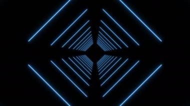 VJ mavi ışık olay konser dans müzik klipleri sahne parti soyut led neon tünel arka plan döngü