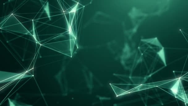 Plexus abstrakt netzwerk titel technologie wissenschaft hintergrund vj loop — Stockvideo
