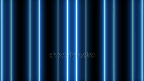 VJ azul luz concerto dança música vídeos palco festa abstrata néon conduzida túnel fundo loop de eventos — Vídeo de Stock