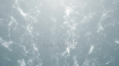 Pleksus soyut ağ teknolojisi iş bilim arka plan vj döngü beyaz