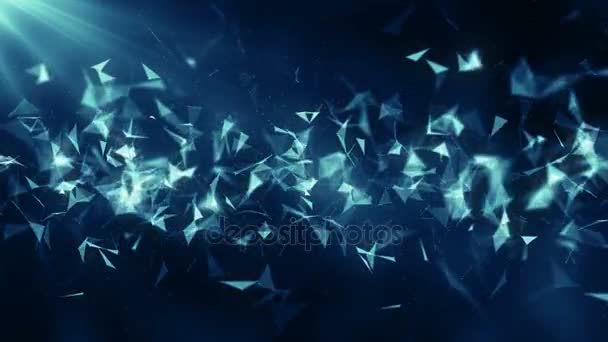 Plexus abstrait titres de réseau technologie science fond vj boucle 