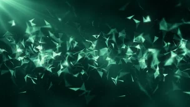 Plexus abstrait titres de réseau technologie science fond vj boucle 