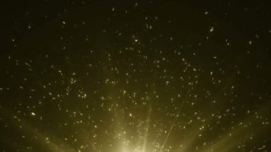 Parçacıklar altın bokeh sim ödülleri toz soyut arkaplan döngüsü