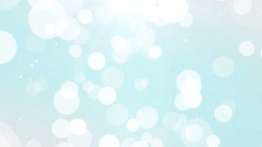 Parçacıklar bokeh toz soyut hareket ışık başlık sinematik arka plan döngü mavi