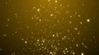 Parçacıklar altın bokeh sim ödülleri toz soyut arkaplan döngüsü