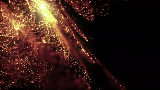 Particles Dust Bokeh Abstract Light Motion Titles Cinematic Background Loop — Stock Video