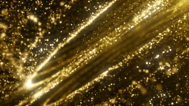 금빛보케 입자들은 추상적 고리를 상으로 받는다 — 비디오
