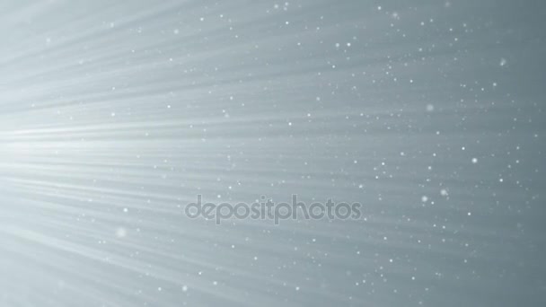 Particelle Bianco Affari Pulito Brillante Scintillio Bokeh Polvere Astratto Sfondo — Video Stock