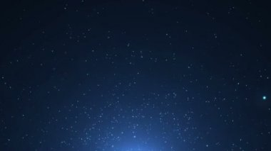 Parçacıklar bokeh toz soyut hareket ışık başlık sinematik arka plan döngü mavi