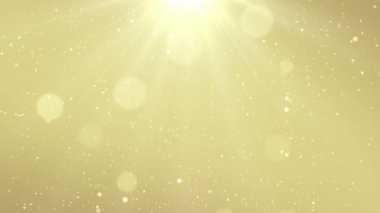 Parçacıklar altın bokeh sim ödülleri toz soyut arkaplan döngüsü