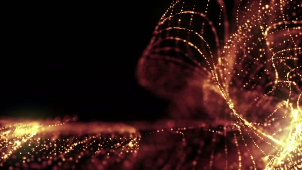 Частинки Пилу Боке Абстрактні Назви Руху Світла Кінематографічний Фоновий Цикл — стокове відео
