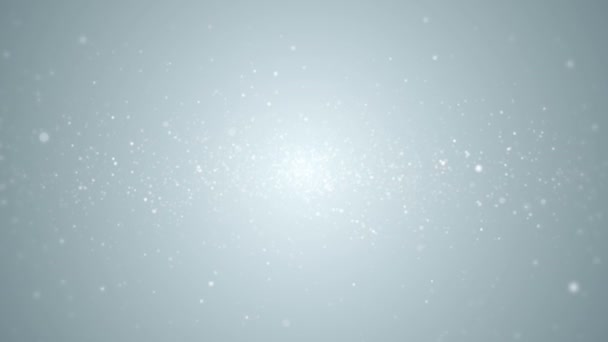 Partículas Blanco Negocio Limpio Brillante Brillo Bokeh Polvo Abstracto Fondo — Vídeo de stock