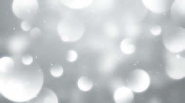 Parçacıklar beyaz iş temiz parlak parıltı bokeh toz arka plan döngü