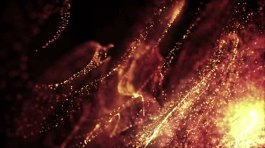 Toz parçacıkları bokeh soyut hareket ışık başlık sinematik arka plan döngü