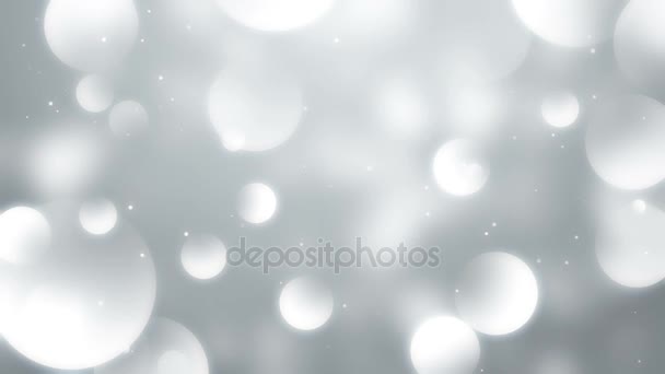 Particules blanc entreprise propre brillant paillettes bokeh poussière abstrait fond boucle 