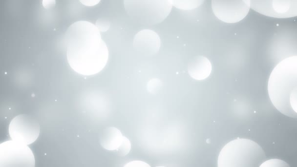 Λευκά Σωματίδια Επαγγελματίες Καθαρό Φωτεινό Γκλίτερ Bokeh Σκόνη Αφηρημένα Φόντο — Αρχείο Βίντεο