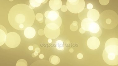 Parçacıklar altın bokeh sim ödülleri toz soyut arkaplan döngüsü