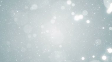 Parçacıklar beyaz iş temiz parlak parıltı bokeh toz arka plan döngü