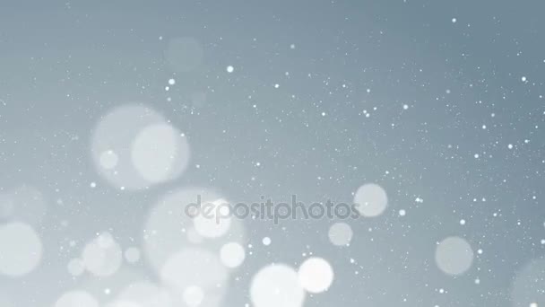 Particles White Business Clean Bright Glitter Bokeh Dust Abstract Background — Stock Video