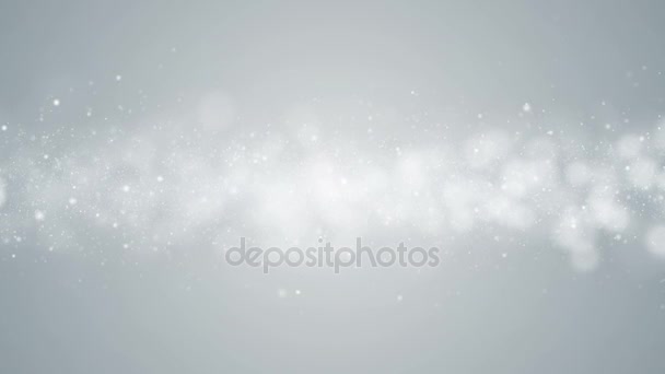 Witte Deeltjes Business Schone Heldere Glitter Bokeh Stof Abstracte Achtergrond — Stockvideo