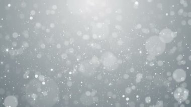 Parçacıklar beyaz iş temiz parlak parıltı bokeh toz arka plan döngü