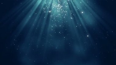 Toz parçacıkları bokeh soyut hareket ışık başlık sinematik arka plan döngü