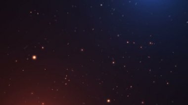 Toz parçacıkları bokeh soyut hareket ışık başlık sinematik arka plan döngü