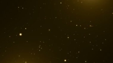 Parçacıklar altın bokeh sim ödülleri toz soyut arkaplan döngüsü