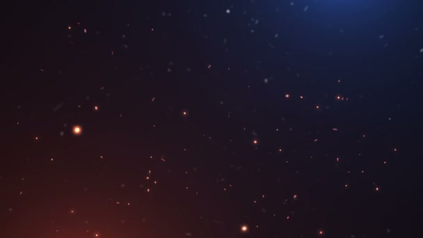 Particules poussière bokeh abstrait lumière mouvement titres cinématique fond boucle 