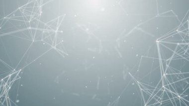 Parçacıklar beyaz iş temiz parlak parıltı bokeh toz arka plan döngü