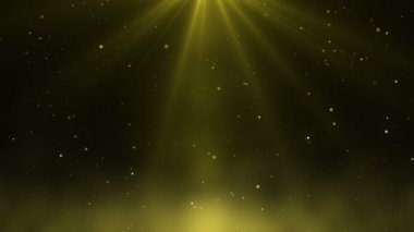 Parçacıklar altın bokeh sim ödülleri toz soyut arkaplan döngüsü