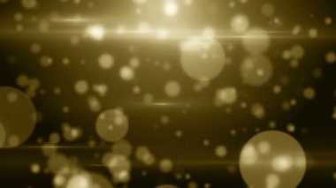 Parçacıklar altın bokeh sim ödülleri toz soyut arkaplan döngüsü