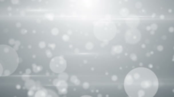 Particules blanc entreprise propre brillant paillettes bokeh poussière abstrait fond boucle 